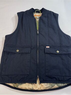 Seager Co. Roosevelt Vest Men’s Size Small Black And Camo Lining